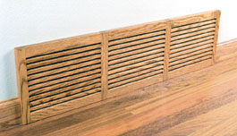 one directional oak wood vent