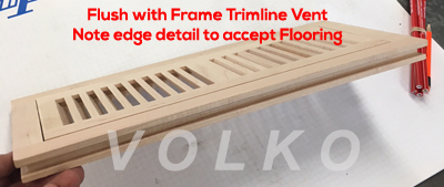 flush with frame wood vent detail