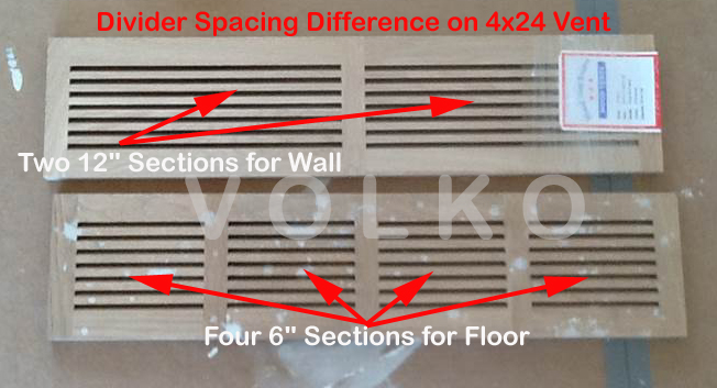 wood vent divider example picture