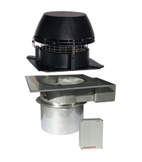 Gemi Chimney Draft Extractor Fan – 110V Flue Fan For Fireplace, Barbecue, Wood Stove – Made In Italy, 43cm