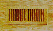 flush no frame oak floor vent