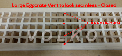 large seamless eggcrate vent