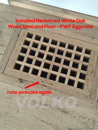 reclaimed oak floor reclaimed wood vent